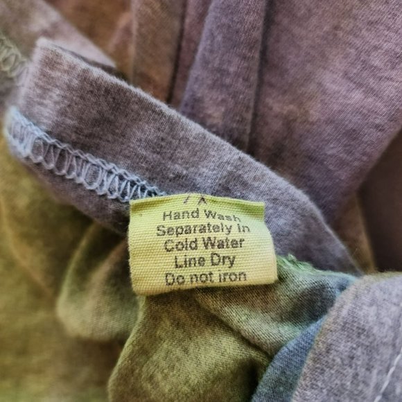 ark imports tank Top Size XL Olive & Grey Tie Dye - Picture 7 of 12
